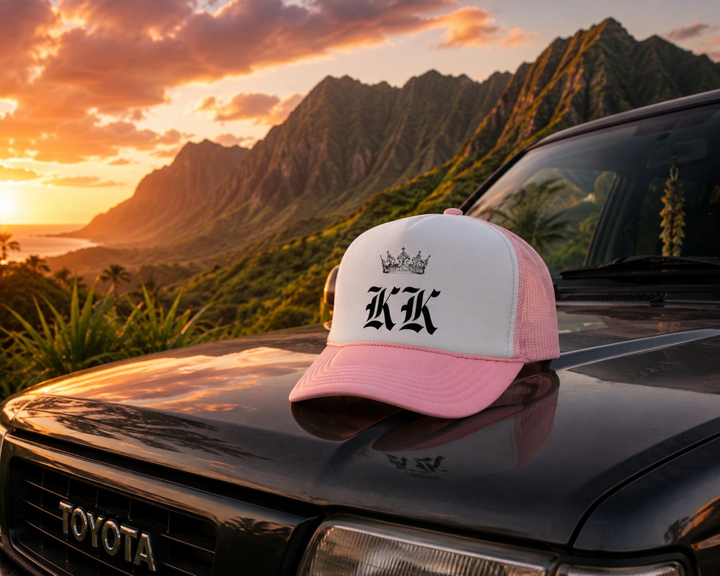 Baby Pink Foam KK Trucker Hat